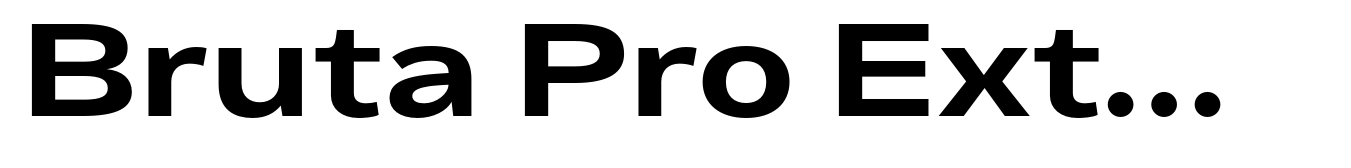 Bruta Pro Extended Bold
